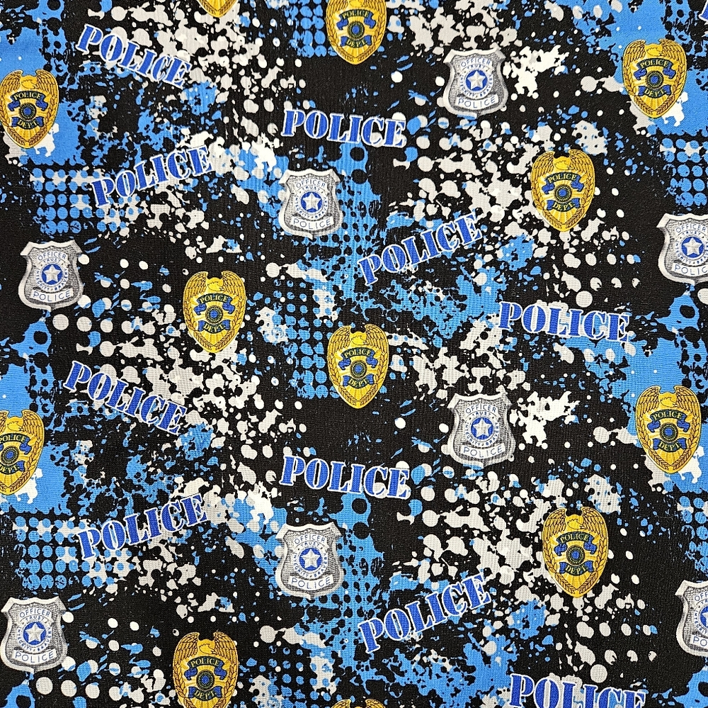 Police Cotton Fabric Priced Per Yard